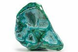 Vibrant Polished Malachite with Chrysocolla - DR Congo #320442-1